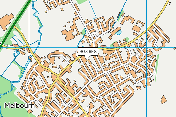 SG8 6FS map - OS VectorMap District (Ordnance Survey)