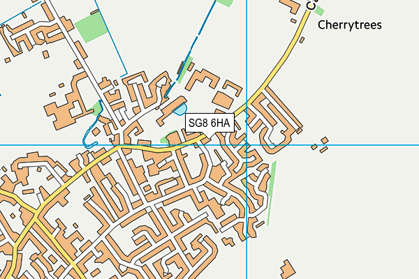 SG8 6HA map - OS VectorMap District (Ordnance Survey)