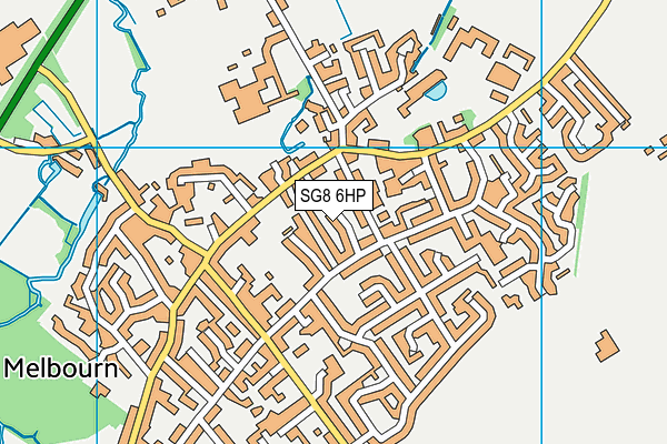SG8 6HP map - OS VectorMap District (Ordnance Survey)