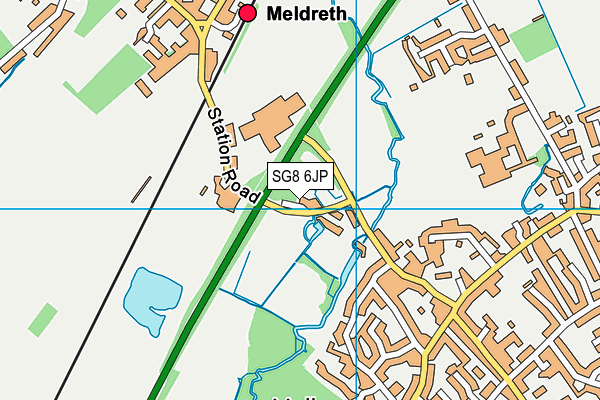 SG8 6JP map - OS VectorMap District (Ordnance Survey)