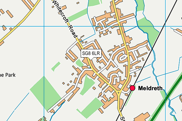 SG8 6LR map - OS VectorMap District (Ordnance Survey)