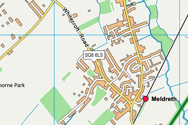 SG8 6LS map - OS VectorMap District (Ordnance Survey)