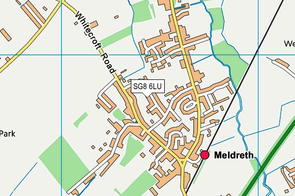 SG8 6LU map - OS VectorMap District (Ordnance Survey)