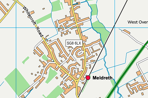 Meldreth Recreation Ground map (SG8 6LX) - OS VectorMap District (Ordnance Survey)