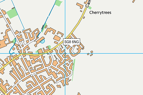 SG8 6NG map - OS VectorMap District (Ordnance Survey)