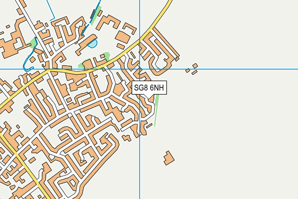 SG8 6NH map - OS VectorMap District (Ordnance Survey)