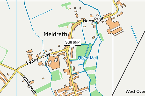 SG8 6NP map - OS VectorMap District (Ordnance Survey)