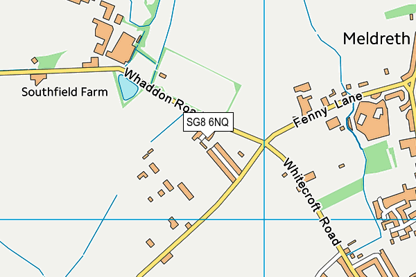 SG8 6NQ map - OS VectorMap District (Ordnance Survey)