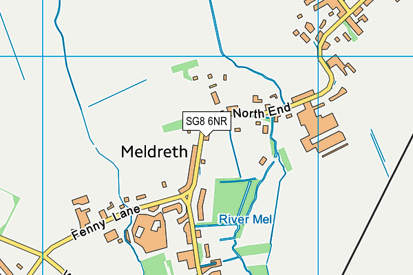 SG8 6NR map - OS VectorMap District (Ordnance Survey)