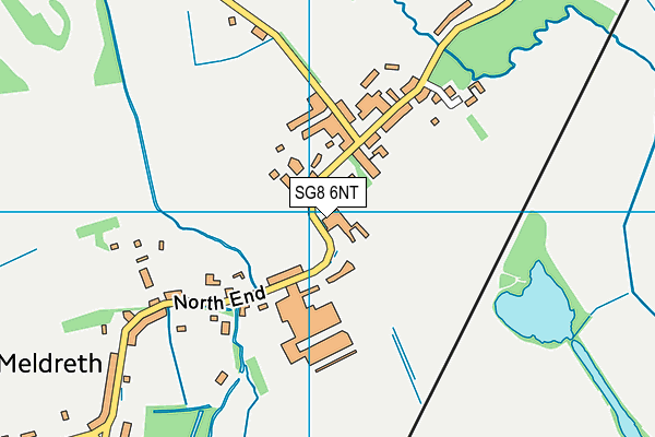 SG8 6NT map - OS VectorMap District (Ordnance Survey)