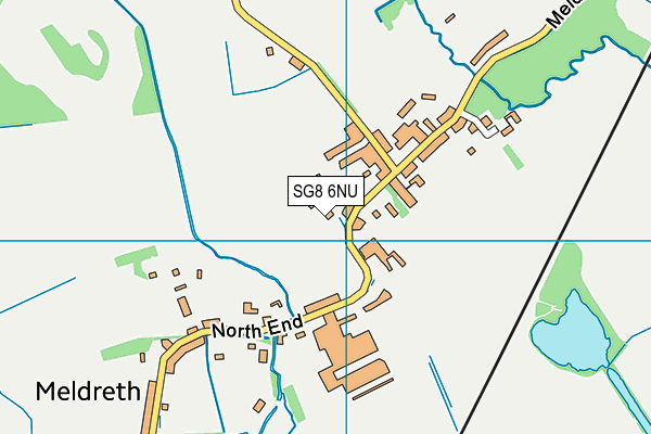 SG8 6NU map - OS VectorMap District (Ordnance Survey)