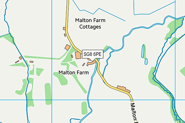 New Malton Golf Club (Closed) map (SG8 6PE) - OS VectorMap District (Ordnance Survey)