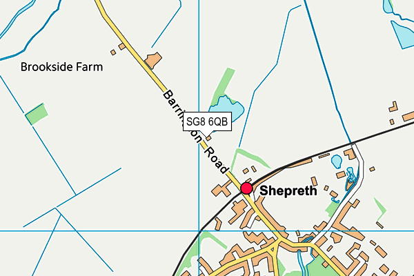 SG8 6QB map - OS VectorMap District (Ordnance Survey)