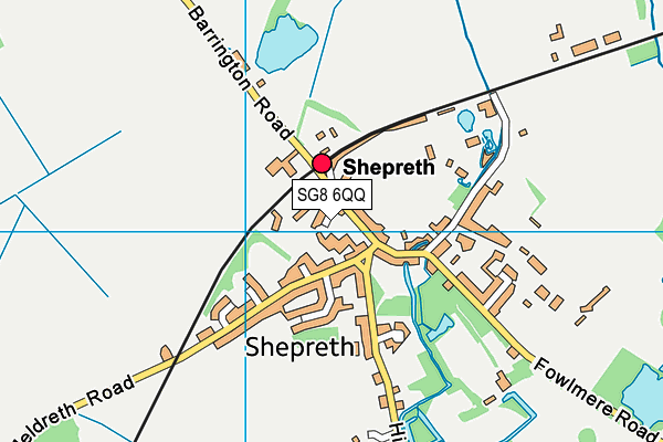 SG8 6QQ map - OS VectorMap District (Ordnance Survey)