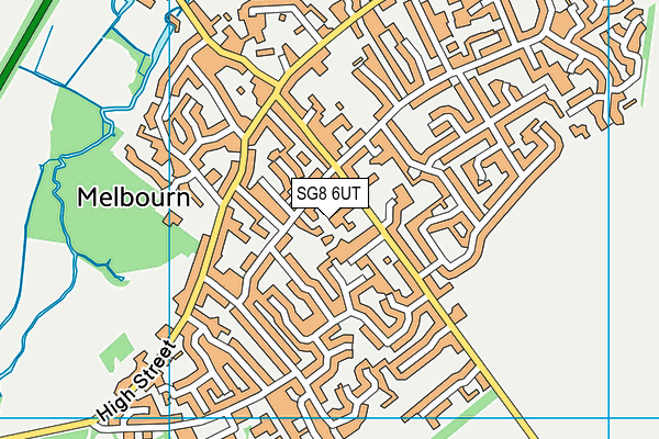 SG8 6UT map - OS VectorMap District (Ordnance Survey)