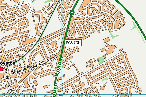 SG8 7DL map - OS VectorMap District (Ordnance Survey)