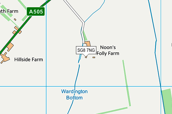 SG8 7NG map - OS VectorMap District (Ordnance Survey)