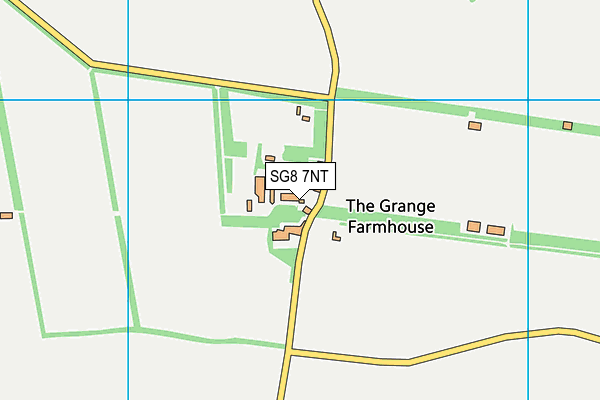 SG8 7NT map - OS VectorMap District (Ordnance Survey)