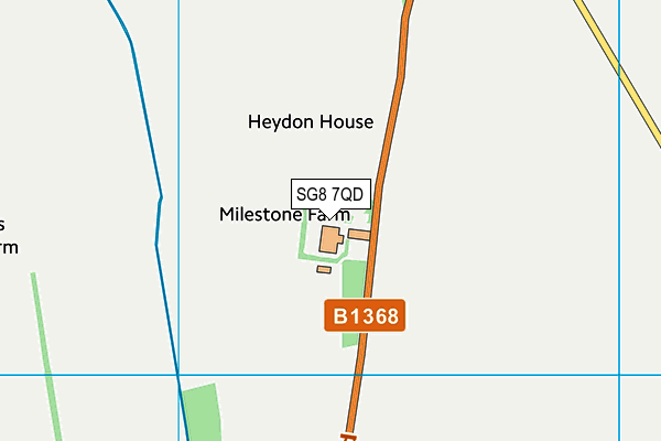 SG8 7QD map - OS VectorMap District (Ordnance Survey)