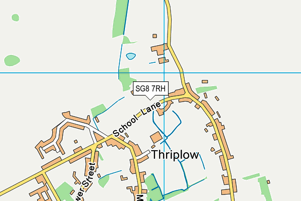 Thriplow CofE Primary School map (SG8 7RH) - OS VectorMap District (Ordnance Survey)