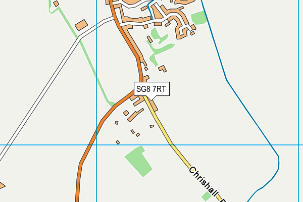 SG8 7RT map - OS VectorMap District (Ordnance Survey)