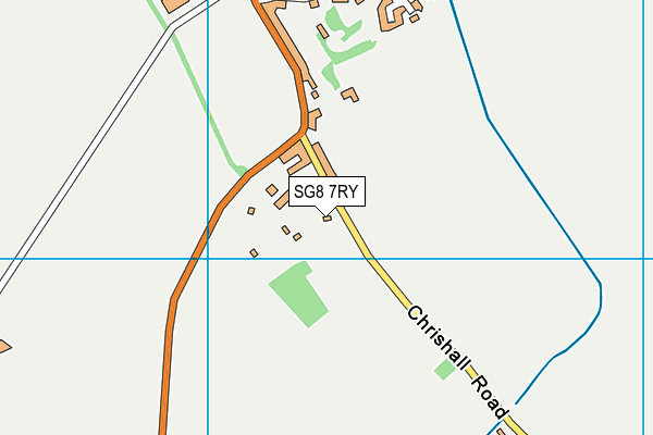 SG8 7RY map - OS VectorMap District (Ordnance Survey)