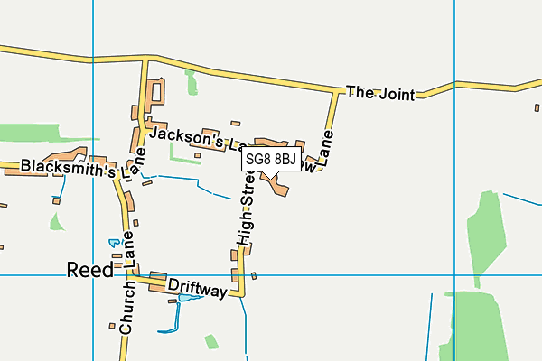 SG8 8BJ map - OS VectorMap District (Ordnance Survey)