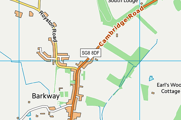 Barkway Recreation Ground map (SG8 8DF) - OS VectorMap District (Ordnance Survey)