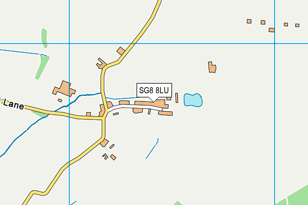 SG8 8LU map - OS VectorMap District (Ordnance Survey)