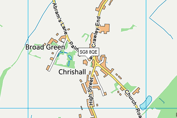 Chrishall Holy Trinity and St Nicholas CofE (Aided) Primary School and Pre-School map (SG8 8QE) - OS VectorMap District (Ordnance Survey)
