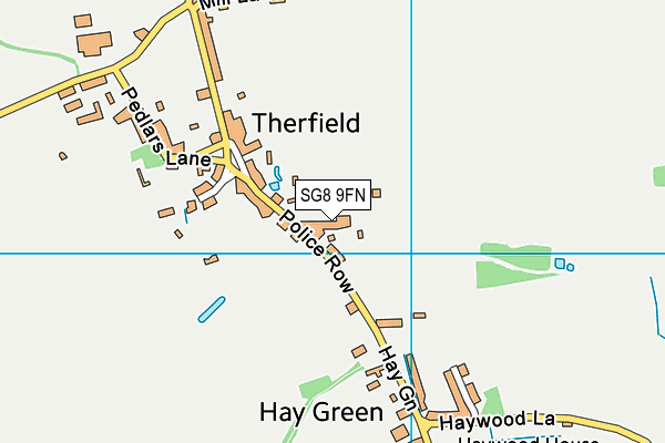 SG8 9FN map - OS VectorMap District (Ordnance Survey)