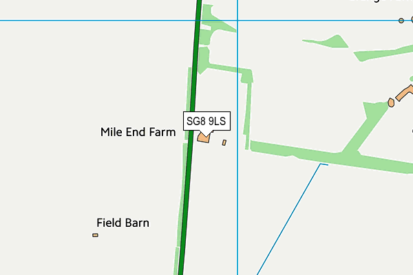 SG8 9LS map - OS VectorMap District (Ordnance Survey)