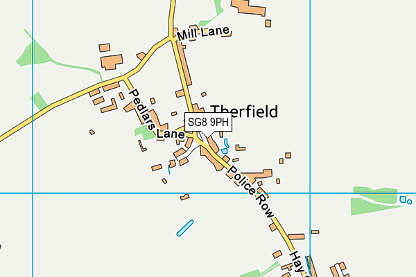 SG8 9PH map - OS VectorMap District (Ordnance Survey)