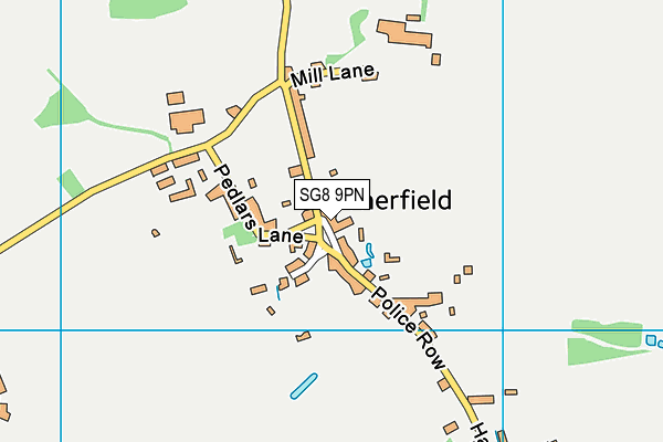 SG8 9PN map - OS VectorMap District (Ordnance Survey)