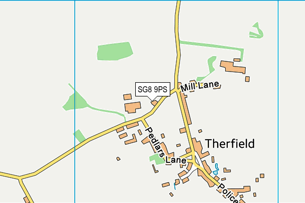 SG8 9PS map - OS VectorMap District (Ordnance Survey)