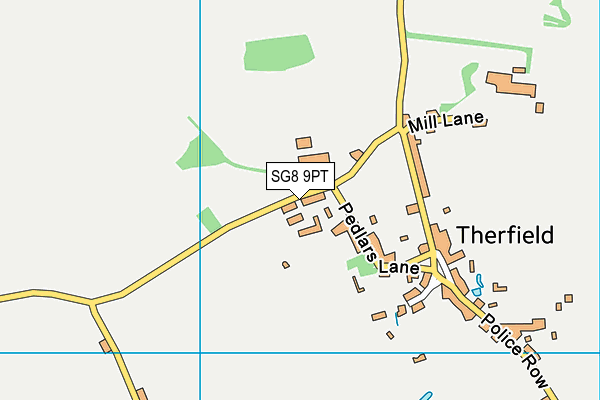 SG8 9PT map - OS VectorMap District (Ordnance Survey)