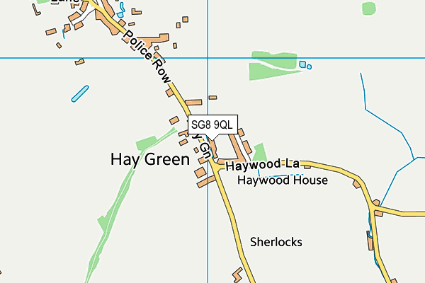 SG8 9QL map - OS VectorMap District (Ordnance Survey)