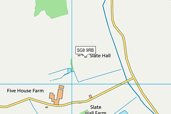 SG8 9RB map - OS VectorMap District (Ordnance Survey)