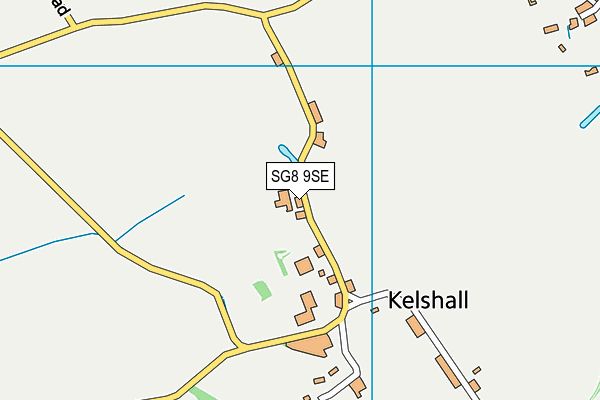 SG8 9SE map - OS VectorMap District (Ordnance Survey)
