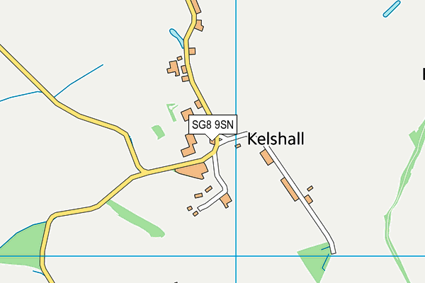 SG8 9SN map - OS VectorMap District (Ordnance Survey)