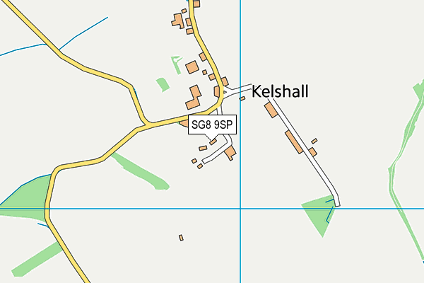 SG8 9SP map - OS VectorMap District (Ordnance Survey)