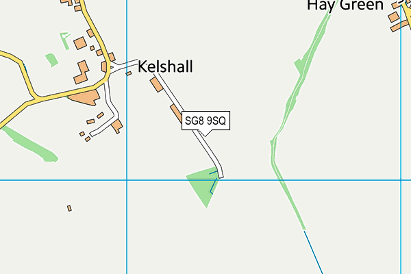 SG8 9SQ map - OS VectorMap District (Ordnance Survey)