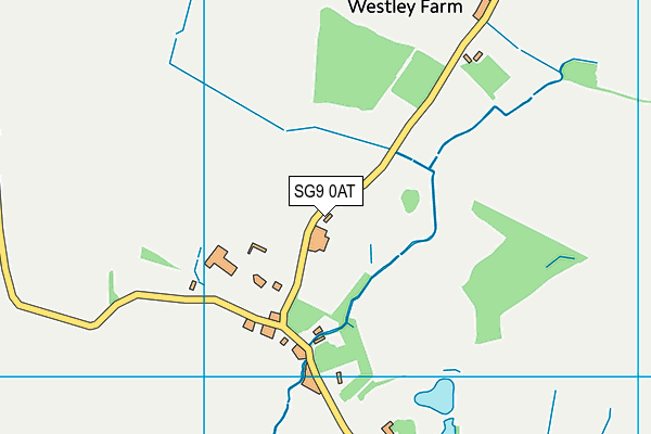 SG9 0AT map - OS VectorMap District (Ordnance Survey)