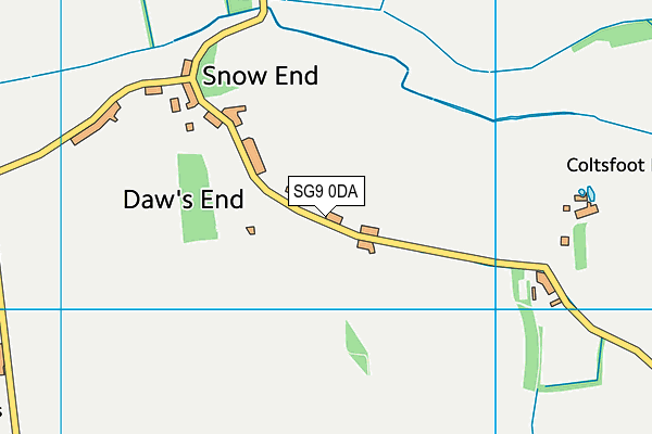 SG9 0DA map - OS VectorMap District (Ordnance Survey)