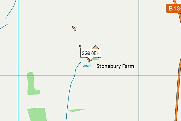 SG9 0EH map - OS VectorMap District (Ordnance Survey)