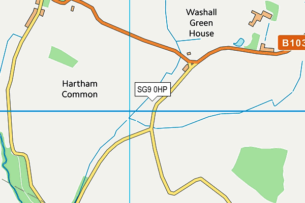 SG9 0HP map - OS VectorMap District (Ordnance Survey)