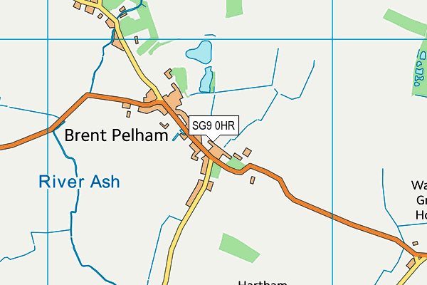 SG9 0HR map - OS VectorMap District (Ordnance Survey)