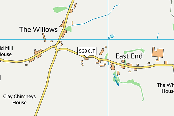 SG9 0JT map - OS VectorMap District (Ordnance Survey)