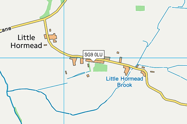 SG9 0LU map - OS VectorMap District (Ordnance Survey)