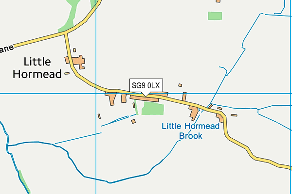 SG9 0LX map - OS VectorMap District (Ordnance Survey)